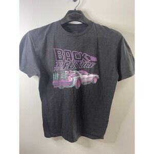 Back to the Future T-Shirt Unisex Gray Size Large